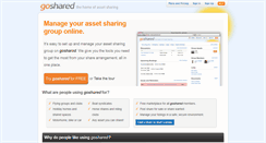 Desktop Screenshot of goshared.com
